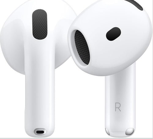 Apple AirPods 4 Wireless Earbuds, Bluetooth Headphones, Personalized Spatial Audio, Sweat and Water Resistant,